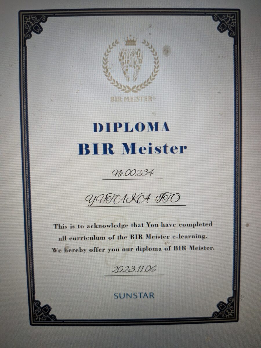 BIRマイスター認定更新